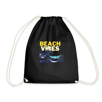 Beach 1 - Turnbeutel - Schwarz - Vorne