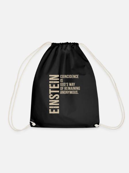 Coincidence - Drawstring Bag - black