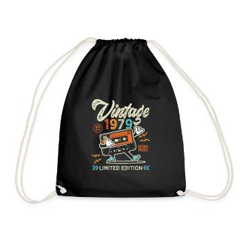 1979 Anniversaire retro music Chemise De 1979 - Sac de sport léger - noir - Devant