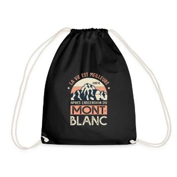 alpinisme ascension Mont Blanc Sport alpiniste - Sac de sport léger - noir - Devant