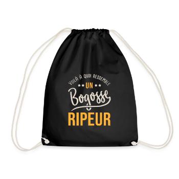 ripeur éboueur bogosse ripeur papa eboueur - Sac de sport léger - noir - Devant