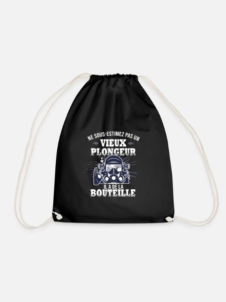 Anniversaire plongée un vieux plongeur drôle - Sac de sport léger - noir