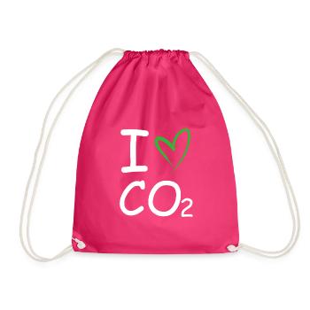 J’adore le CO2 | Changement climatique, Conservation de la nature - Sac de sport léger - fuchsia - Devant