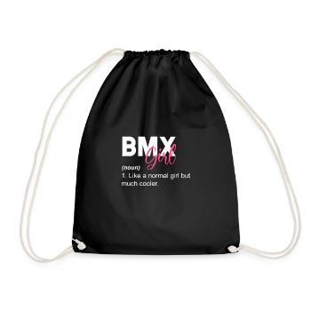 BMX Fille Définition T-Shirt cadeau - Sac de sport léger - noir - Devant