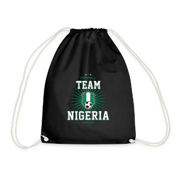 Nigeria - Turnbeutel - Schwarz - Vorne
