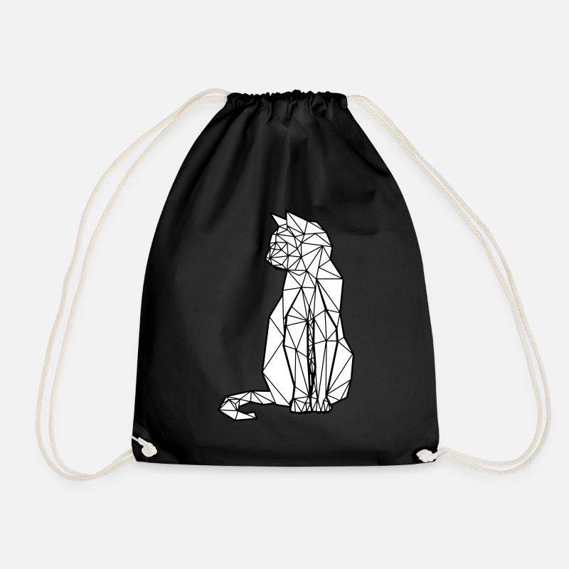 ORIGAMI CAT - Turnbeutel - Schwarz