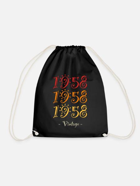 1958 vintage - Sac de sport léger - noir