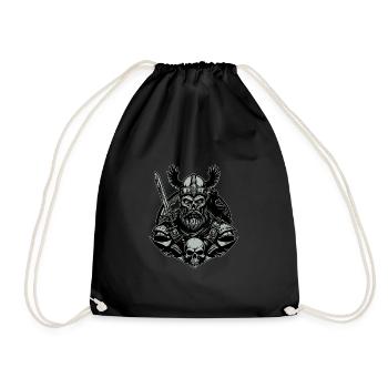 Vikings with Sword - Drawstring Bag - black - Front