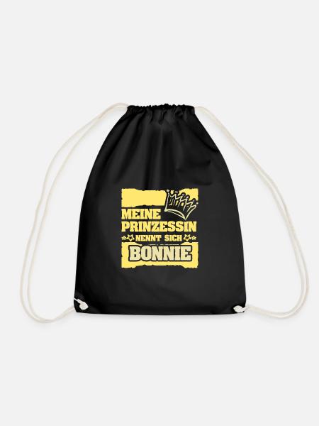 Mädchenname Bonnie - Turnbeutel - Schwarz