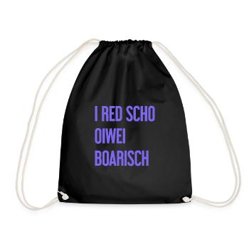 I red scho oiwei boarisch - Sac de sport léger - noir - Devant