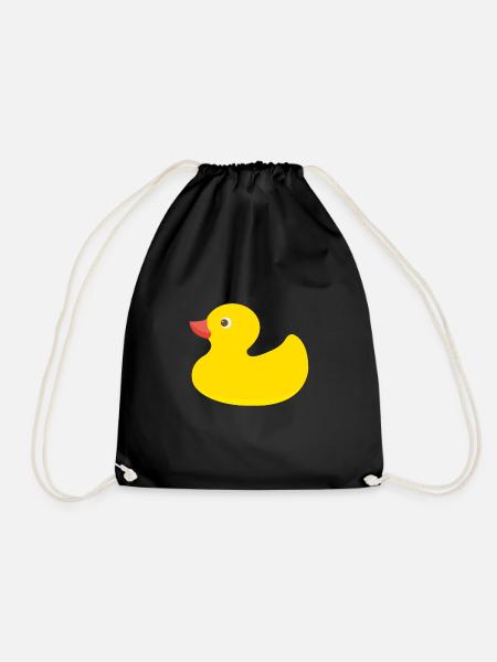 quietscheente,ente,badewanne,wasservogel,gelb - Turnbeutel - Schwarz
