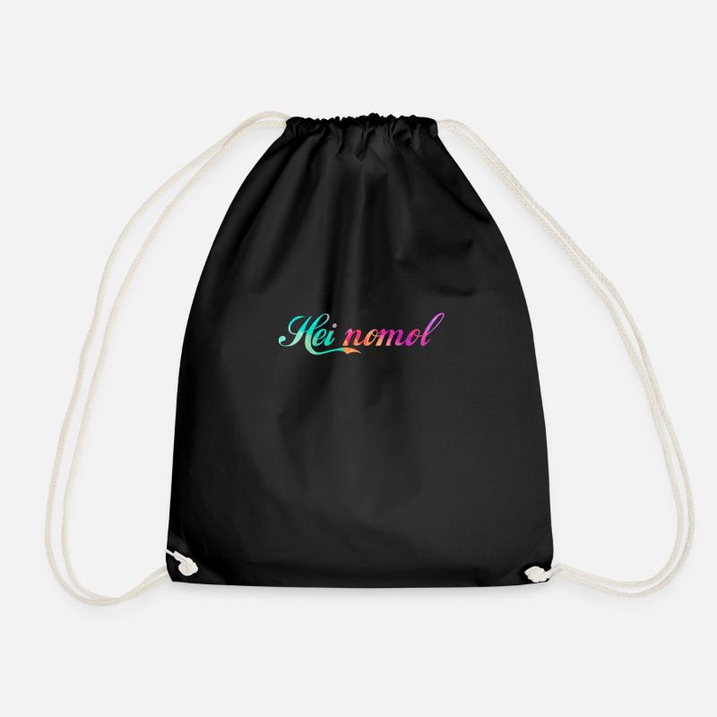 Hei nomol color - Turnbeutel - Schwarz