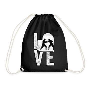 L’amour de la lutte - Sac de sport léger - noir - Devant