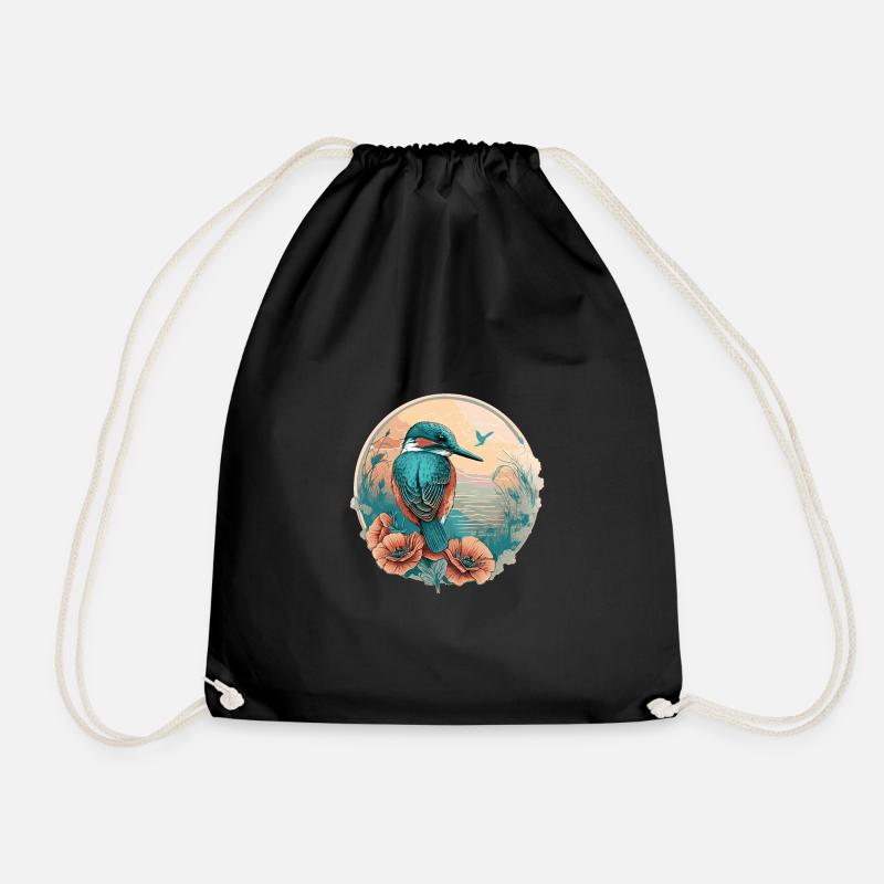 Kingfisher Bird Lovers - Sac de sport léger - noir
