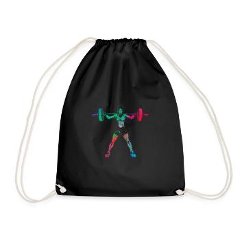 Fitness fille entraînement gym sport - Sac de sport léger - noir - Devant