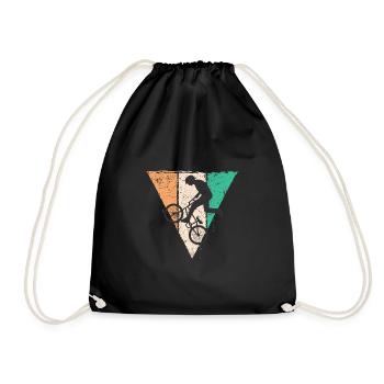BMX VÉLO VELO JUMP BIKER STYLE DE CYCLISME MOTIFS - Sac de sport léger - noir - Devant
