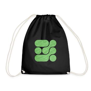 OCHOOO - GREEN - Drawstring Bag - black - Front