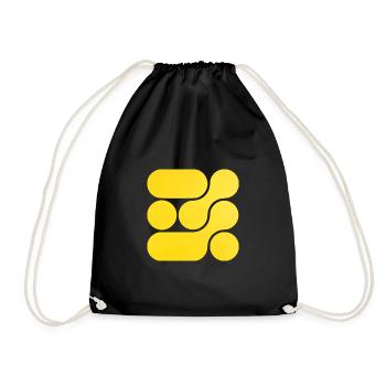 OCHOOO - Yellow - Drawstring Bag - black - Front