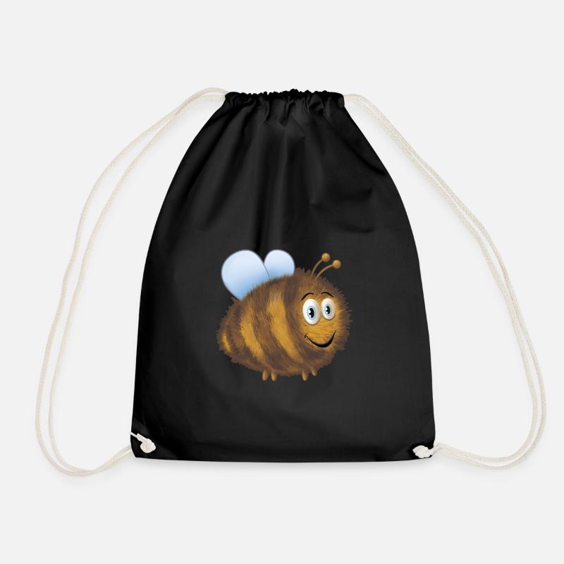 Lustige dicke Hummel - Turnbeutel - Schwarz
