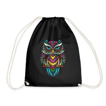 Hibou - Sac de sport léger - noir - Devant
