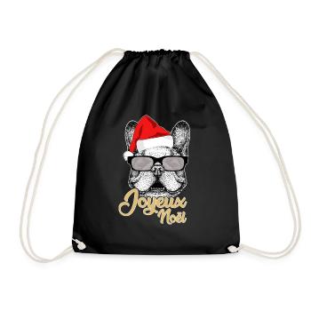 joyeux noël fêter noel - Sac de sport léger - noir - Devant