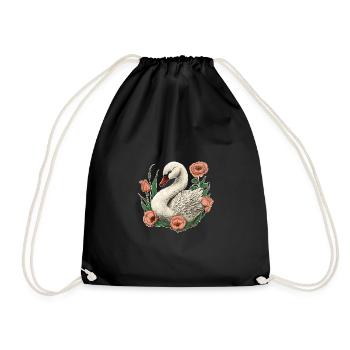 Cygne - Sac de sport léger - noir - Devant