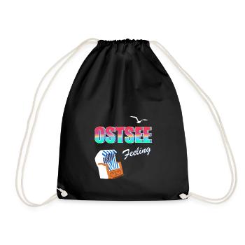 Sensation de la mer Baltique - Sac de sport léger - noir - Devant