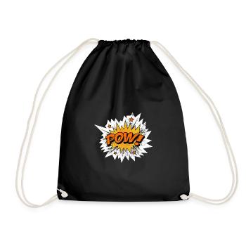 POW COMIC COMICSTYLE CARTOON POOW COMICS MOTS - Sac de sport léger - noir - Devant