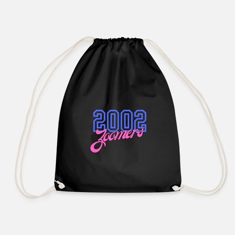 2002 Zoomers Sommer Retro Gradient Logo - Turnbeutel - Schwarz