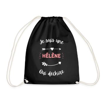 Je suis une Hélène qui déchire - Sac de sport léger - noir - Devant
