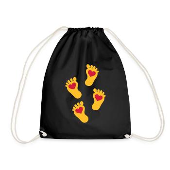 baby - Drawstring Bag - black - Front