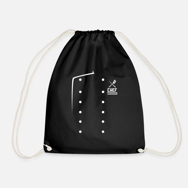 Chef cuisinier veste uniforme chef idée cadeau - Sac de sport léger - noir