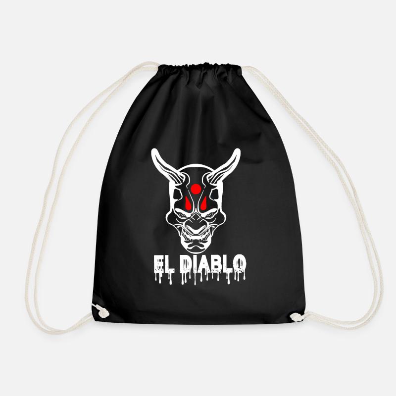 el diablo 2 - Drawstring Bag - black