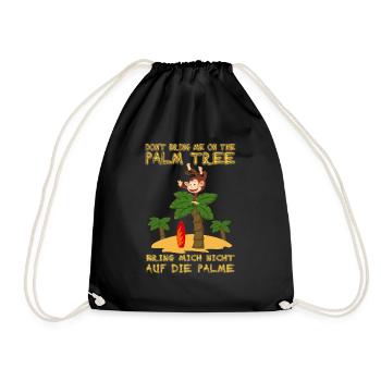 Don’t bring me on the palm tree. Mettre sur les nerfs - Sac de sport léger - noir - Devant