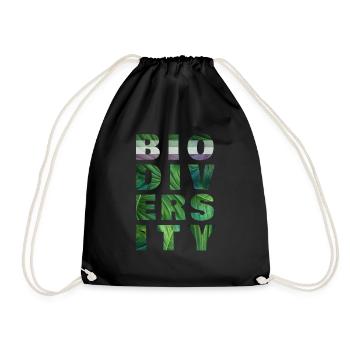 Asexual Flag Biodiversity - Drawstring Bag - black - Front