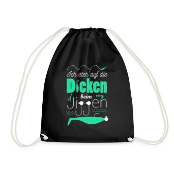 Angler & Fischer Designs - Turnbeutel - Schwarz - Vorne