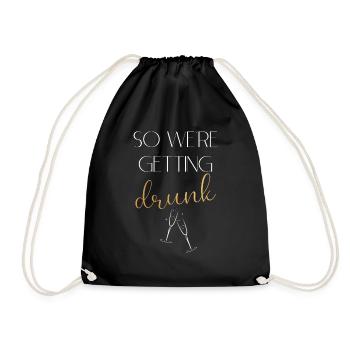 Mariage Ivre Blanc - Sac de sport léger - noir - Devant