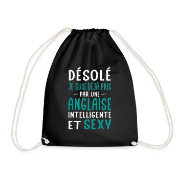 Désolé déjà pris par une Anglaise sexy - Sac de sport léger - noir - Devant