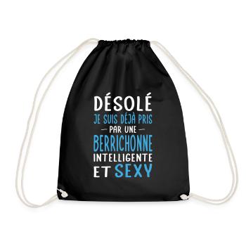 Désolé déjà pris par une Berrichonne sexy - Sac de sport léger - noir - Devant