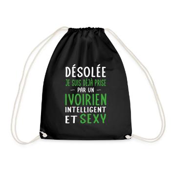 Désolée déjà prise par un Ivoirien sexy - Sac de sport léger - noir - Devant