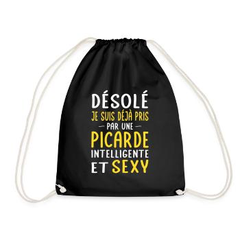 Désolé déjà pris par une Picarde sexy - Sac de sport léger - noir - Devant