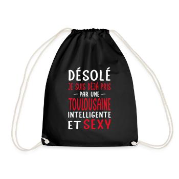 Désolé déjà pris par une Toulousaine sexy - Sac de sport léger - noir - Devant