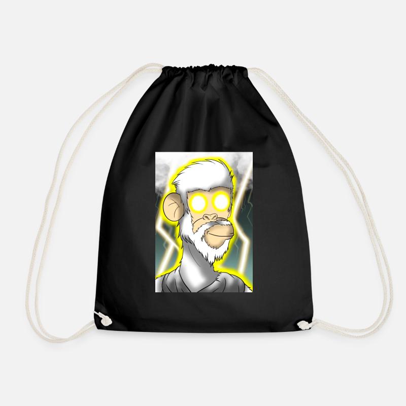 LuxuryApe Zeus - Drawstring Bag - black