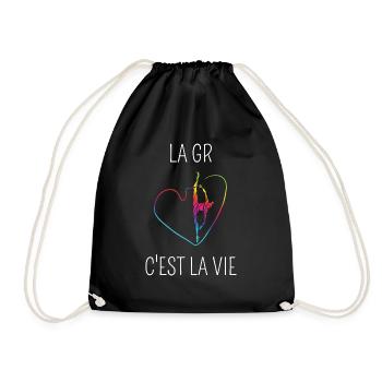 la gymnastique rythmique c'est la vie - Sac de sport léger - noir - Devant