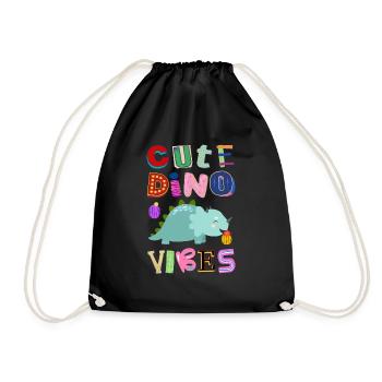 Mignon Dino Vibes n ° 1 - Sac de sport léger - noir - Devant