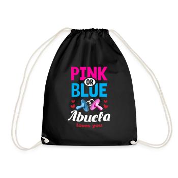 Rose ou bleu Abuela aime votre genre Révéler la fête - Sac de sport léger - noir - Devant
