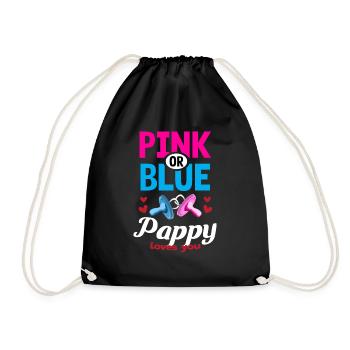 Pappy rose ou bleu vous aime Genre Révéler La fête - Sac de sport léger - noir - Devant