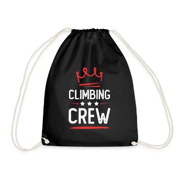 Climbing Crew - Drawstring Bag - black - Front