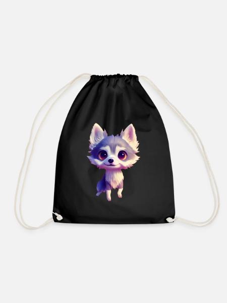 Alaskan Klee Kai Hund - Alaskan Klee Kai - Turnbeutel - Schwarz