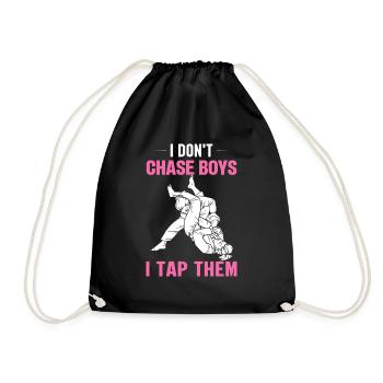 Boxing Sports Lifestyle Martial Arts Freestyle Geschen - Drawstring Bag - black - Front